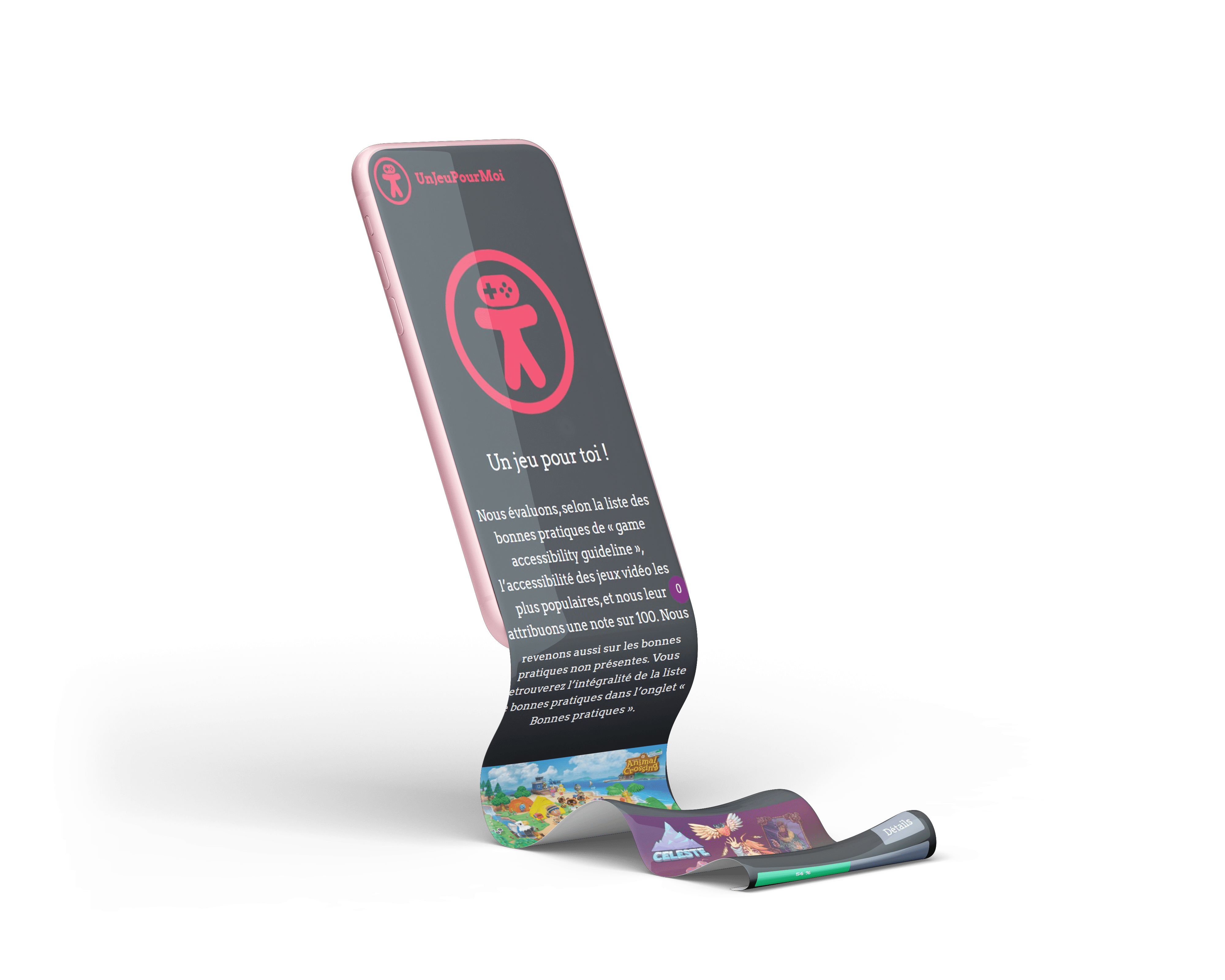MockUp Portable du site Un Jeu Pour Moi